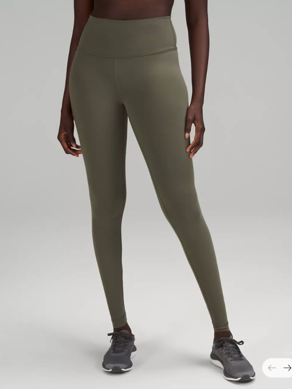 Lululemon Wunder Train High-Rise Tight 28" Army Green Leggings Size 8